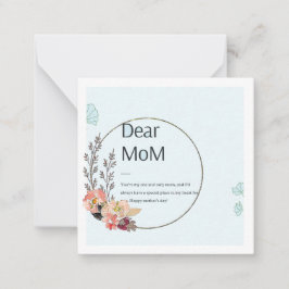 Fröhlicher Muttertag, Mama Mitteilungskarte