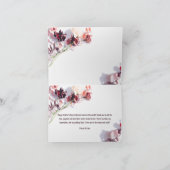 Fröhlicher Muttertag | Maroon Blume Karte (Innenseite)