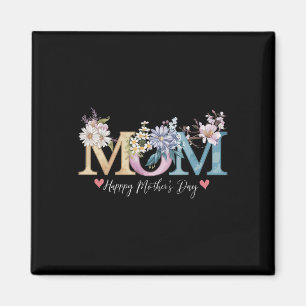 Fröhlicher Muttertag mit floraler Mama Magnet