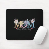 Fröhlicher Muttertag mit floraler Mama Mousepad (Mit Mouse)