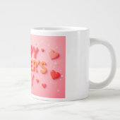 Fröhlicher Muttertag mit Herz Jumbo-Tasse (Rechts)