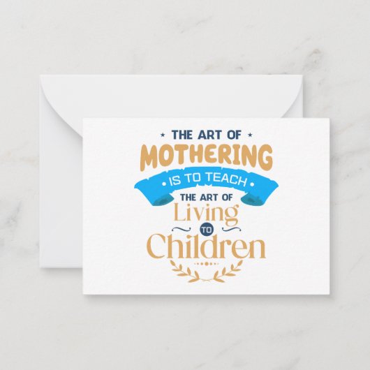 Fröhlicher Muttertag, mit Liebe Mitteilungskarte (Rückseite)