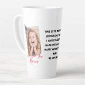 Fröhlicher Muttertag, nana, Oma, einfaches Foto Milchtasse (Linke Ecke)