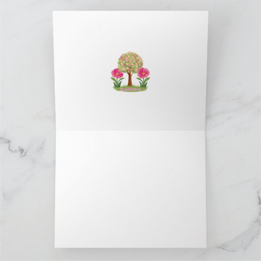 Fröhlicher Muttertag, Naturdesign Karte (Innenseite)