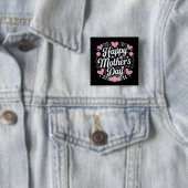 Fröhlicher Muttertag Niedliche Mama der Blüte Oma Button (Beispiel)