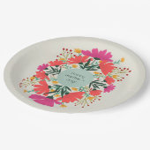 Fröhlicher Muttertag Pappteller (Schrägansicht)