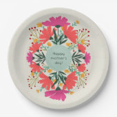 Fröhlicher Muttertag Pappteller (Vorderseite)