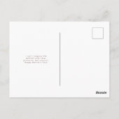 Fröhlicher Muttertag Postkarte (Rückseite)