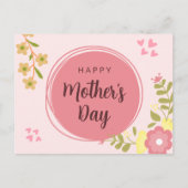 Fröhlicher Muttertag Postkarte (Vorderseite)