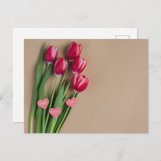 Fröhlicher Muttertag Postkarte (Vorne/Hinten)