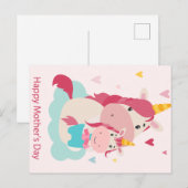 Fröhlicher Muttertag Postkarte (Vorne/Hinten)