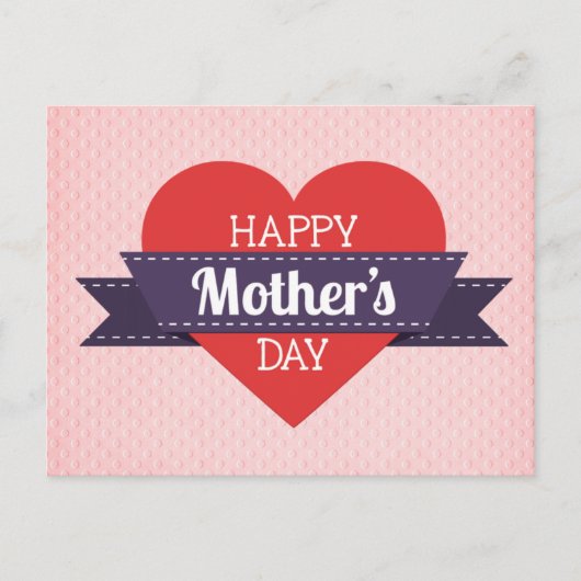 Fröhlicher Muttertag Postkarte (Vorderseite)