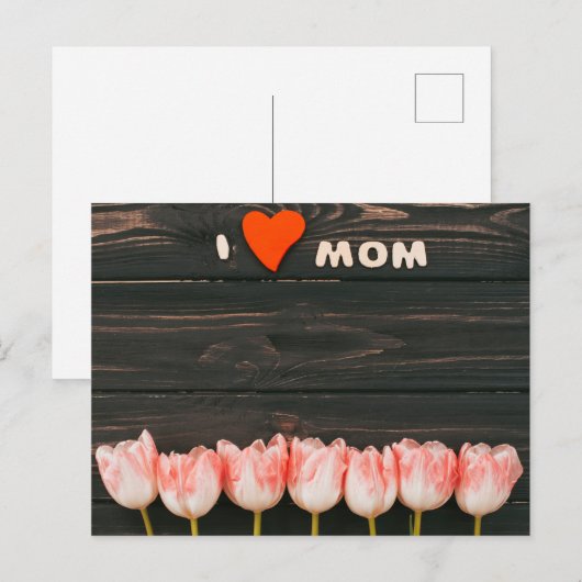 Fröhlicher Muttertag Postkarte (Vorne/Hinten)