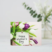 Fröhlicher Muttertag Postkarte (Stehend Vorderseite)