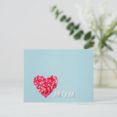 Fröhlicher Muttertag Postkarte (Stehend Vorderseite)