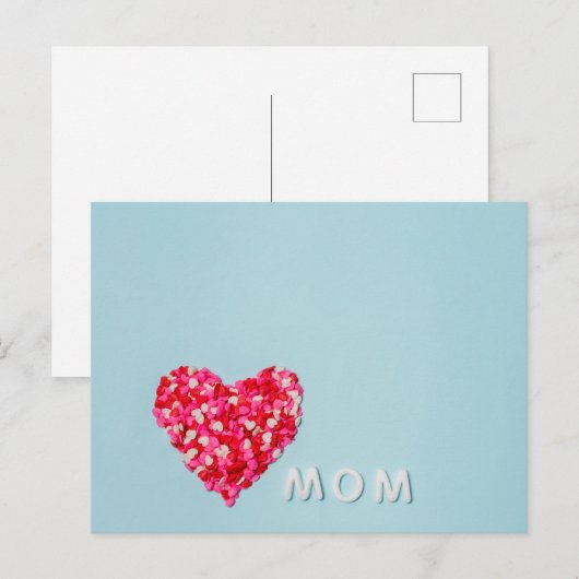 Fröhlicher Muttertag Postkarte (Vorne/Hinten)