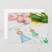 Fröhlicher Muttertag Postkarte (Vorne/Hinten)