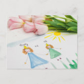 Fröhlicher Muttertag Postkarte (Vorderseite)