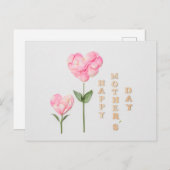 Fröhlicher Muttertag Postkarte (Vorne/Hinten)
