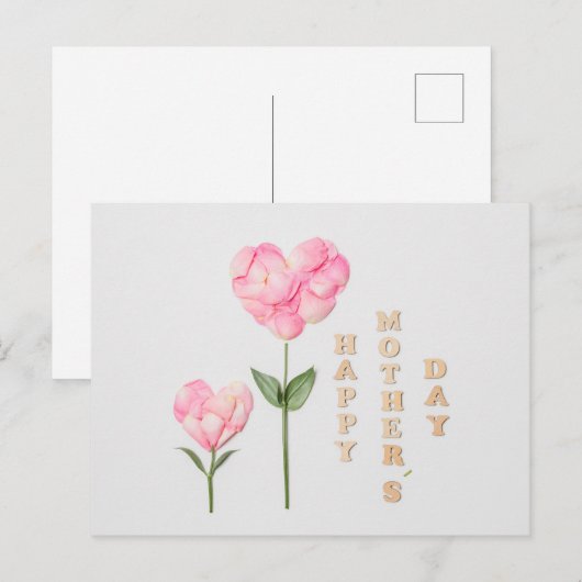 Fröhlicher Muttertag Postkarte (Vorne/Hinten)