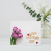 Fröhlicher Muttertag Postkarte (Stehend Vorderseite)