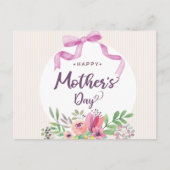 Fröhlicher Muttertag Postkarte (Vorderseite)