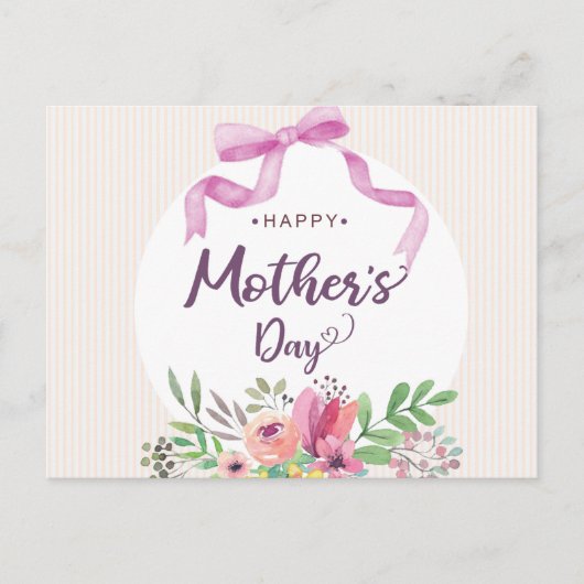 Fröhlicher Muttertag Postkarte (Vorderseite)