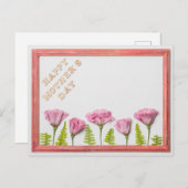 Fröhlicher Muttertag Postkarte (Vorne/Hinten)