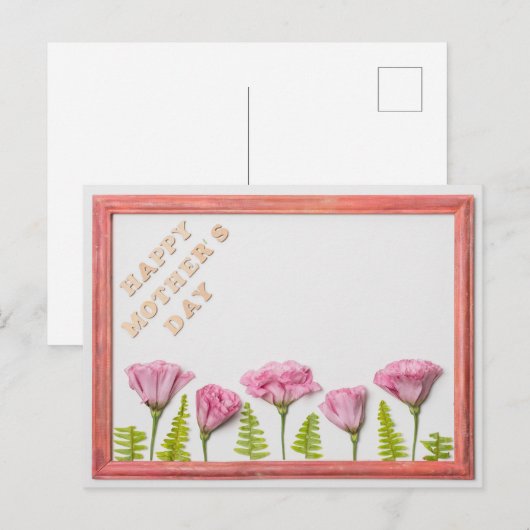 Fröhlicher Muttertag Postkarte (Vorne/Hinten)