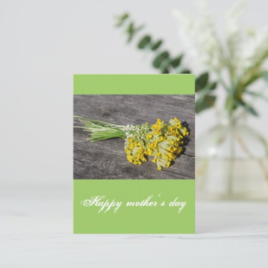 Fröhlicher Muttertag Postkarte (Stehend Vorderseite)