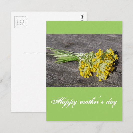 Fröhlicher Muttertag Postkarte (Vorne/Hinten)