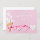 Fröhlicher Muttertag Postkarte (Vorne/Hinten)