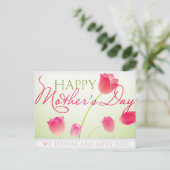 Fröhlicher Muttertag Postkarte (Stehend Vorderseite)