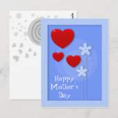 Fröhlicher Muttertag Postkarte (Vorne/Hinten)