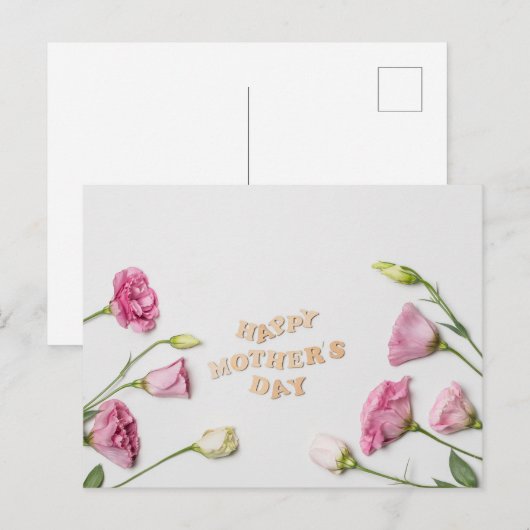 Fröhlicher Muttertag Postkarte (Vorne/Hinten)