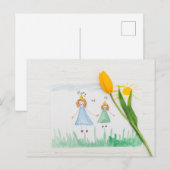 Fröhlicher Muttertag Postkarte (Vorne/Hinten)