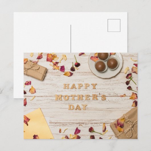 Fröhlicher Muttertag Postkarte (Vorne/Hinten)