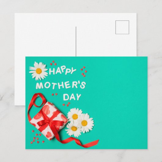 Fröhlicher Muttertag Postkarte (Vorne/Hinten)