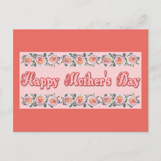 Fröhlicher Muttertag Postkarte (Vorderseite)