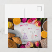 Fröhlicher Muttertag Postkarte (Vorne/Hinten)