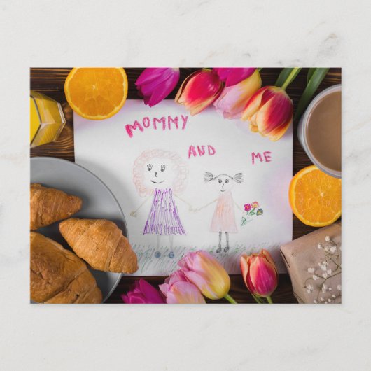 Fröhlicher Muttertag Postkarte (Vorderseite)