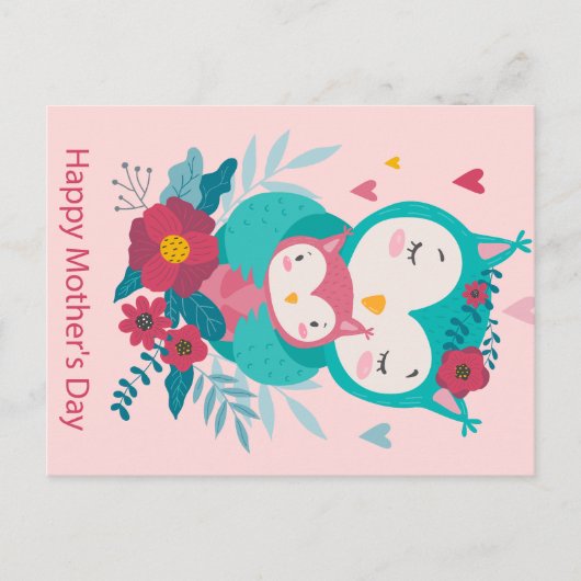 Fröhlicher Muttertag Postkarte (Vorderseite)