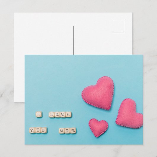 Fröhlicher Muttertag Postkarte (Vorne/Hinten)