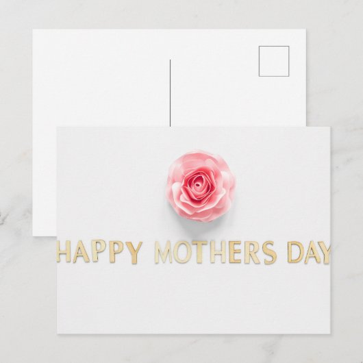 Fröhlicher Muttertag Postkarte (Vorne/Hinten)