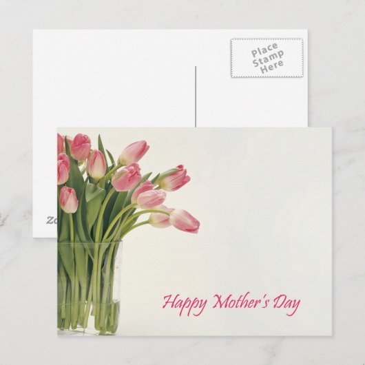 Fröhlicher Muttertag Postkarte (Vorne/Hinten)