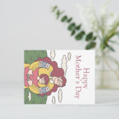 Fröhlicher Muttertag Postkarte (Stehend Vorderseite)