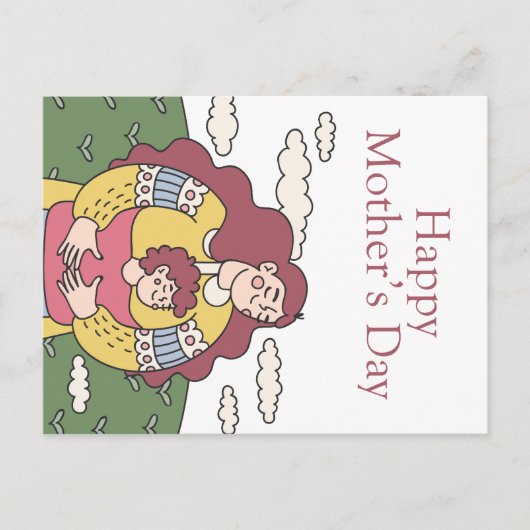 Fröhlicher Muttertag Postkarte (Vorderseite)