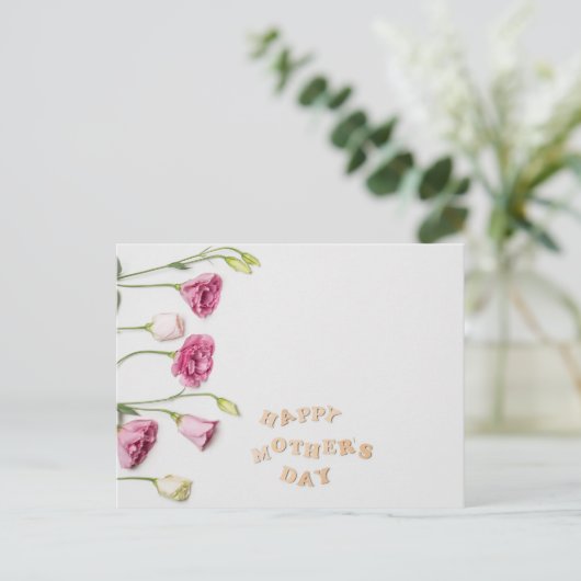 Fröhlicher Muttertag Postkarte (Stehend Vorderseite)