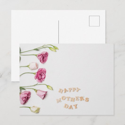 Fröhlicher Muttertag Postkarte (Vorne/Hinten)