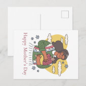 Fröhlicher Muttertag Postkarte (Vorne/Hinten)